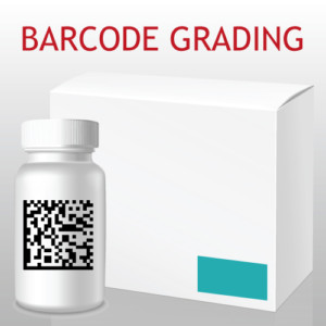 Image of Pill Bottle with Text saying Barcode Grading