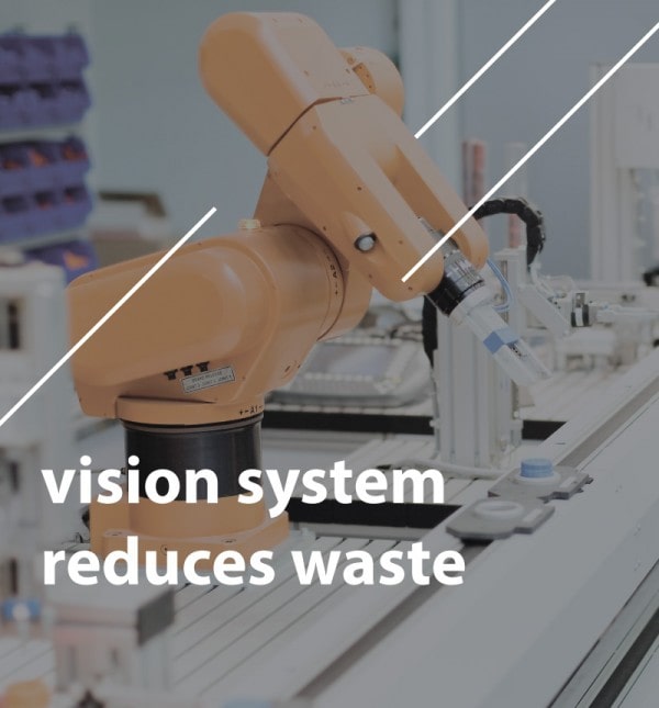 Text of vision system reduces waste